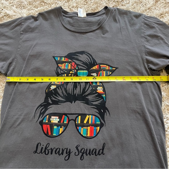 100% Cotton Library Squad T-Shirt for Librarians, Library Media Specialists - Picture 7 of 10
